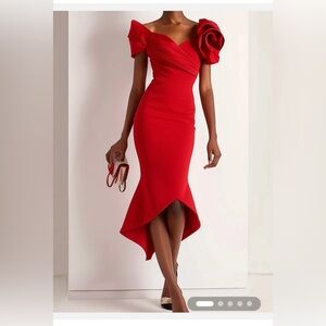 Beautiful red cocktail dress